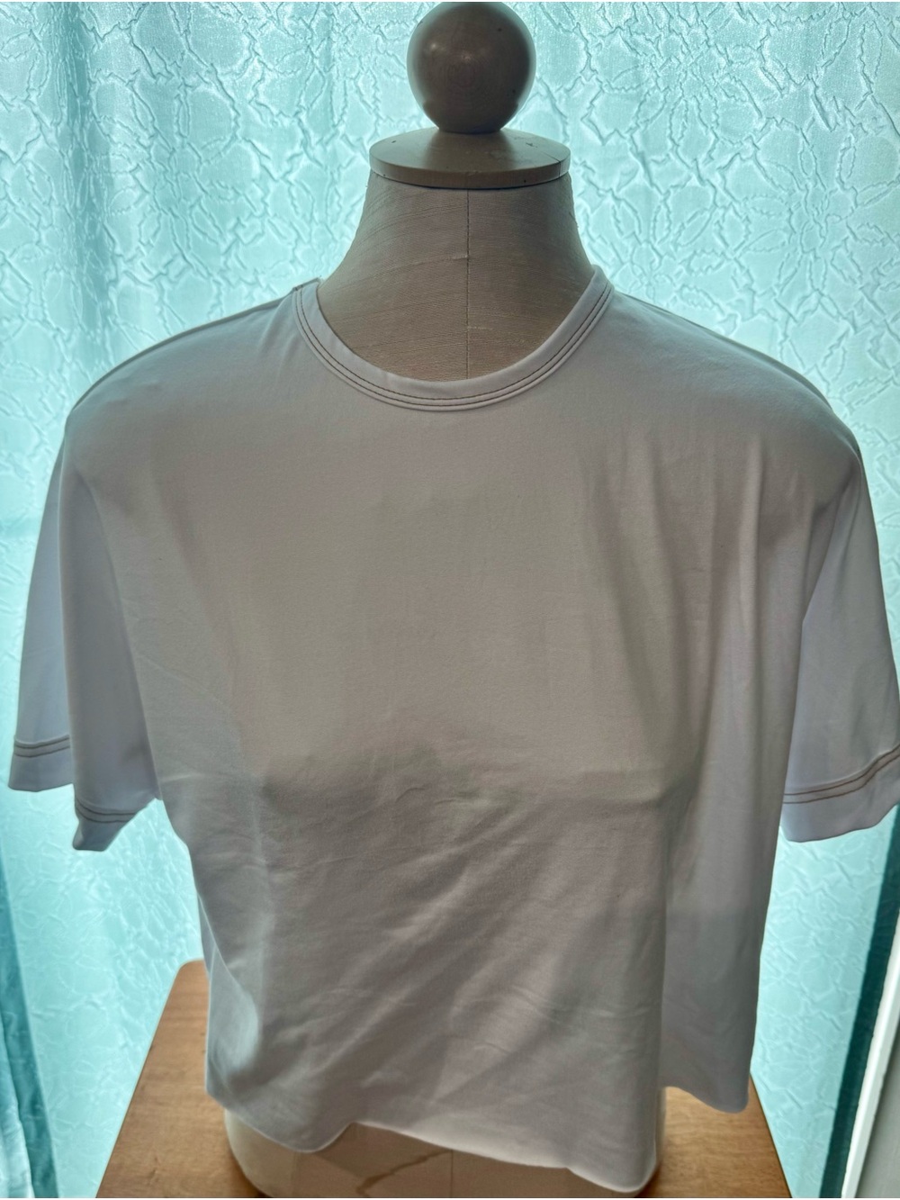 Women's Open Back Crop Top - White
